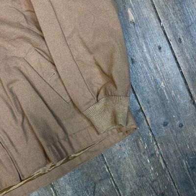 Pendleton Bomber Jacket USA Vintage Full Zip Wool Coat, Beige, Mens XL 5