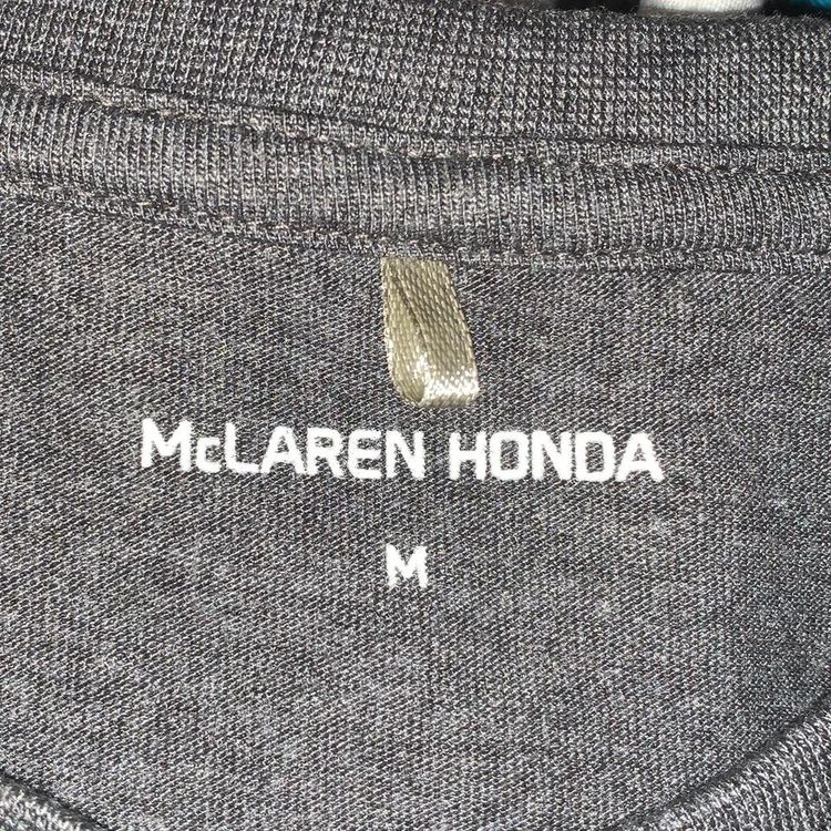 Mens Honda McLaren F1 Team 2017 Teamwear T Shirt Vandoorne 2 Grey Medium image 3