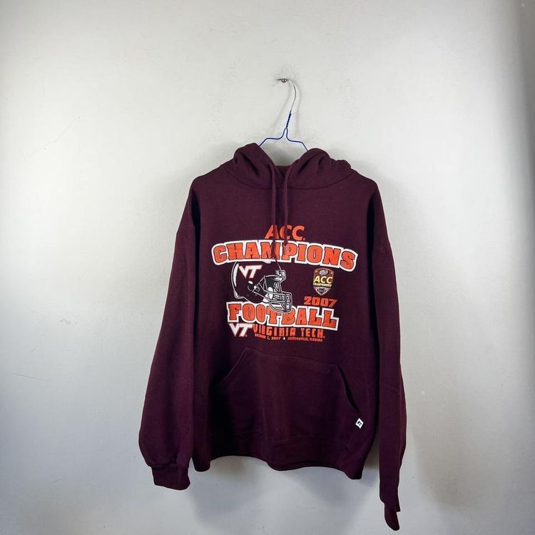 Vintage burgundy Russell athletic hoodie 2