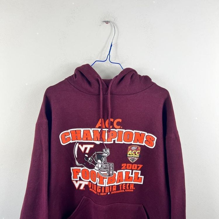 Vintage burgundy Russell athletic hoodie 3