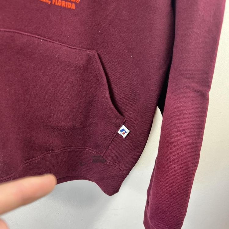 Vintage burgundy Russell athletic hoodie 5