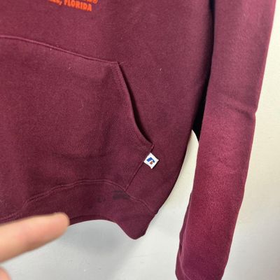 Vintage burgundy Russell athletic hoodie 5