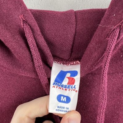 Vintage burgundy Russell athletic hoodie 6