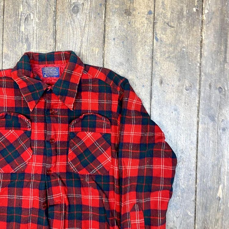 Pendleton Shirt Checkered Long Sleeve Flannel Button Up, Red, Womens Large 2