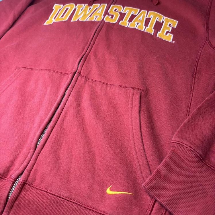 Mens vintage Nike team Iowa State spellout zip up hoodie 2