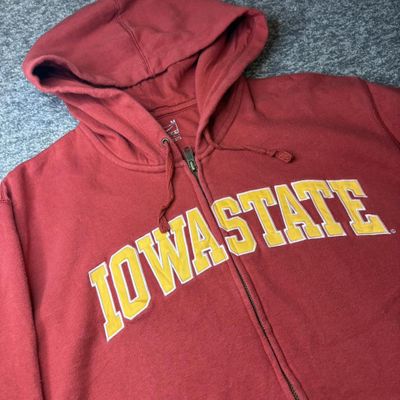 Mens vintage Nike team Iowa State spellout zip up hoodie 3