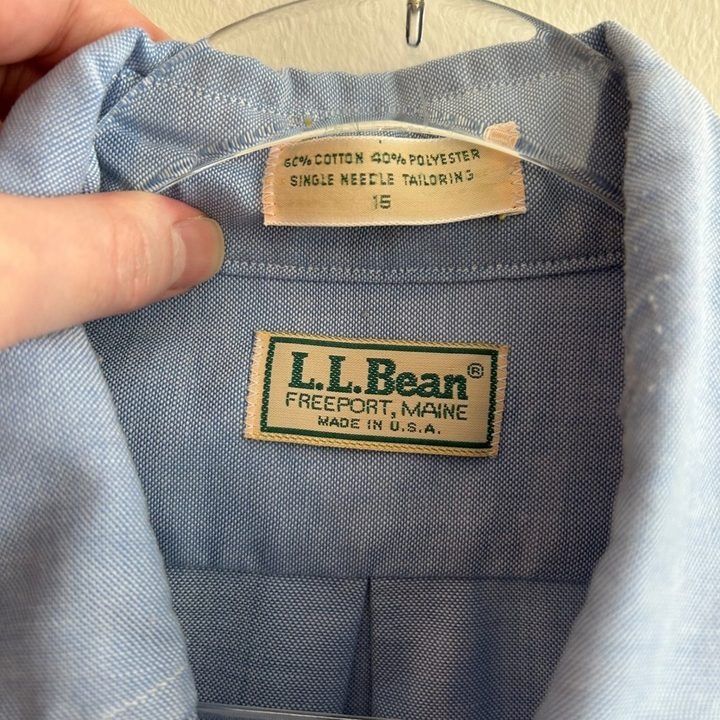 Immagine di L.L.Bean Blue Short Sleeve Shirt 2