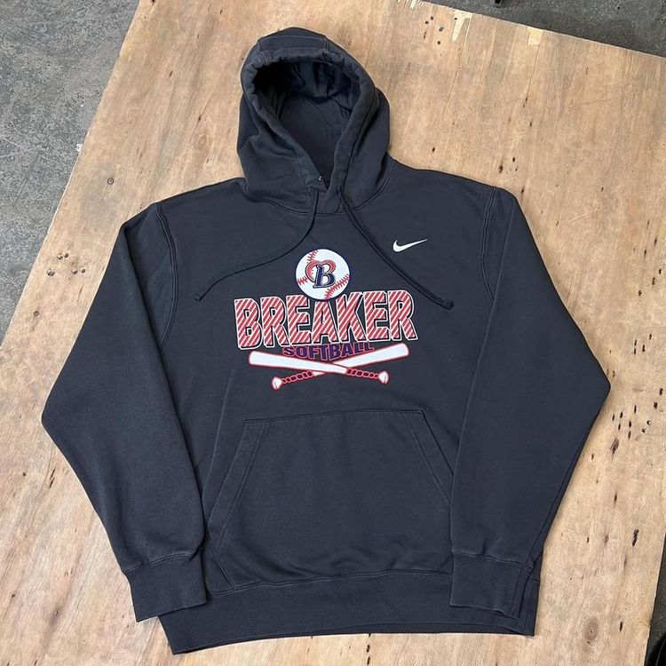Vintage Nike Team x Breaker Labs Softball Graphic Hoodie