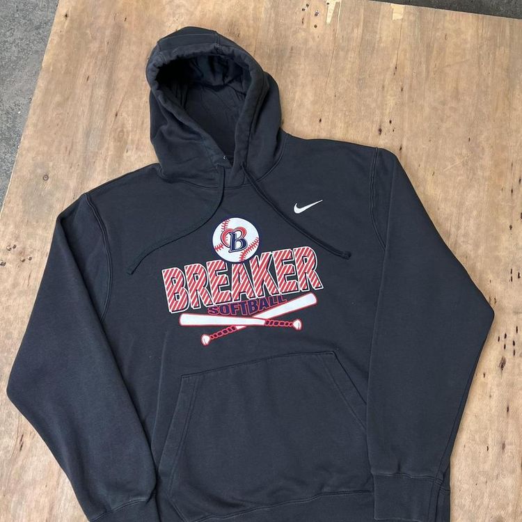 Vintage Nike Team x Breaker Labs Softball Graphic Hoodie imagen 4