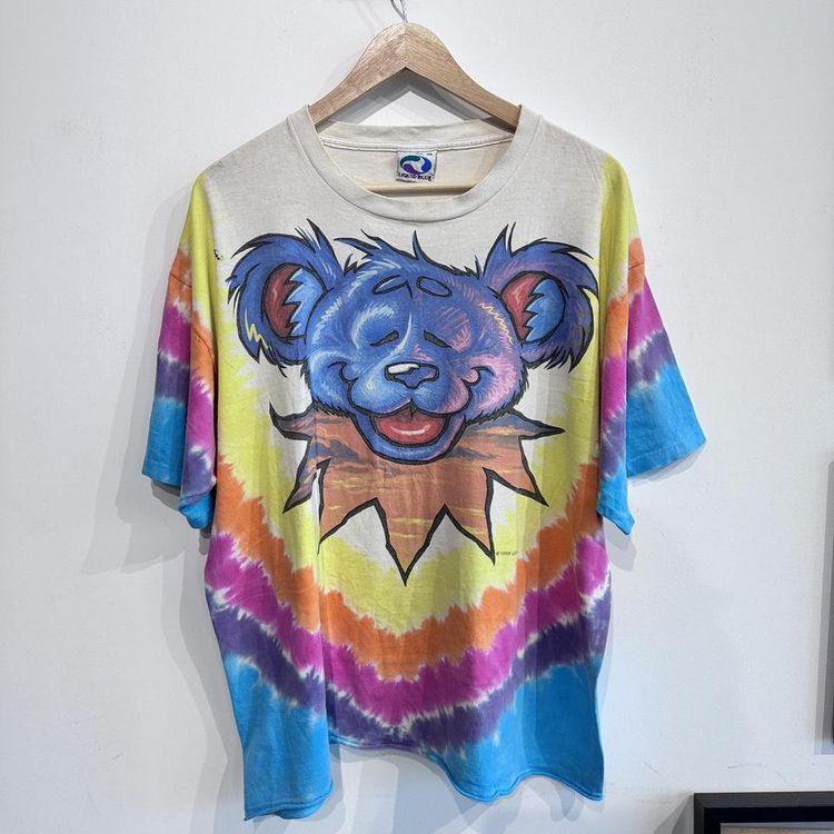 Vintage 1999 grateful dead tie dye liquid blue T-shirt image 1