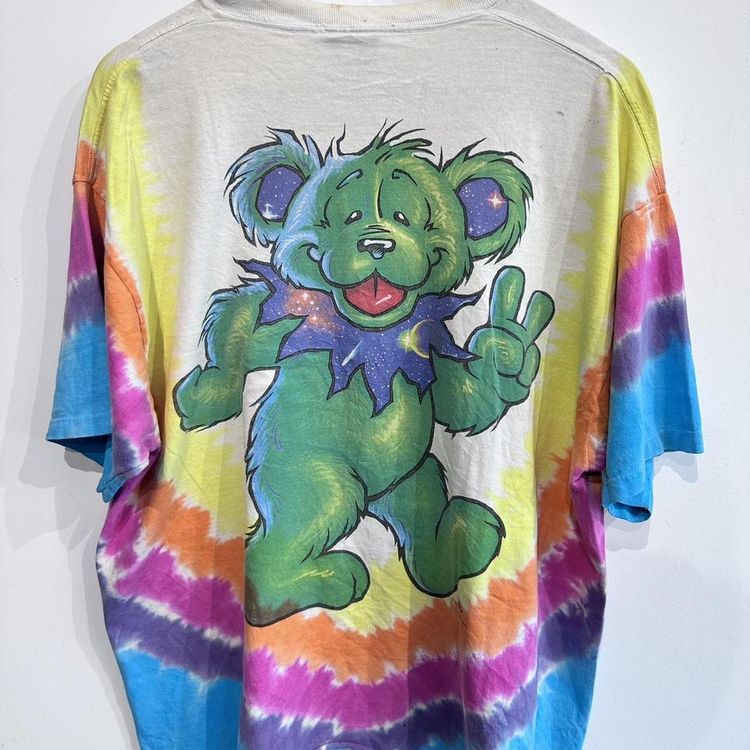 Vintage 1999 grateful dead tie dye liquid blue T-shirt image 5