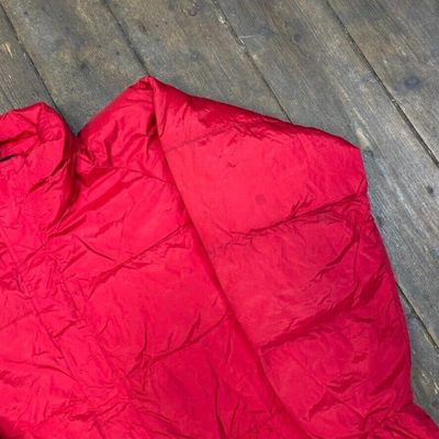 Marmot Puffer Coat Vintage Down Feather Gore Tex Parka Jacket, Red, Mens Medium 4
