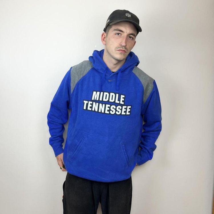 Y2K Navy Nike Hoodie image 2