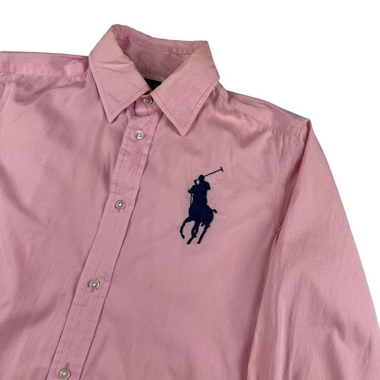 Vintage Ralph Lauren Womens Shirt Pink UK 4 imagen 2
