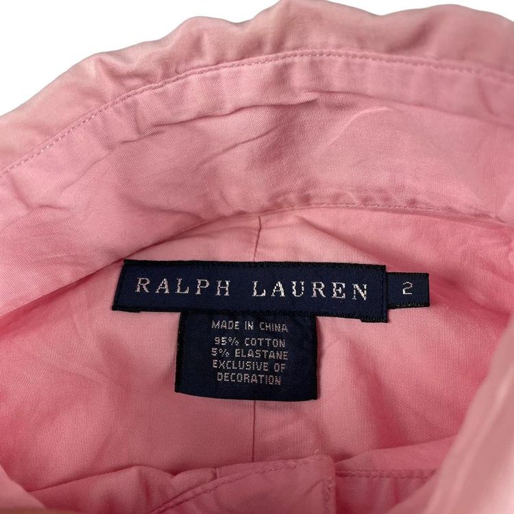 Vintage Ralph Lauren Womens Shirt Pink UK 4 imagen 4