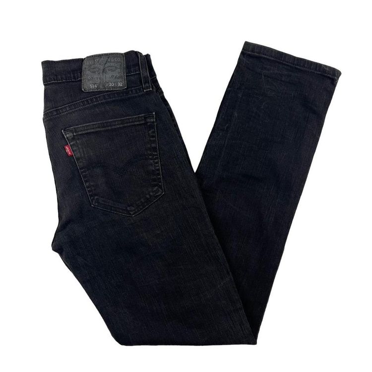Vintage Levis 514 Slim Fit Jeans Black W30L31