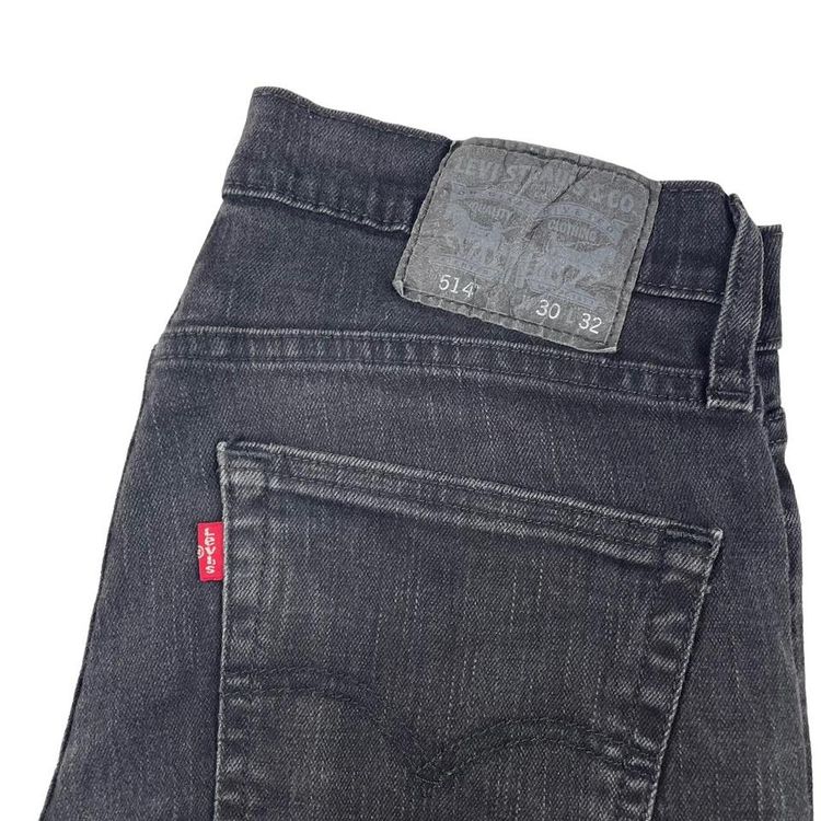 Vintage Levis 514 Slim Fit Jeans Black W30L31 imagen 4