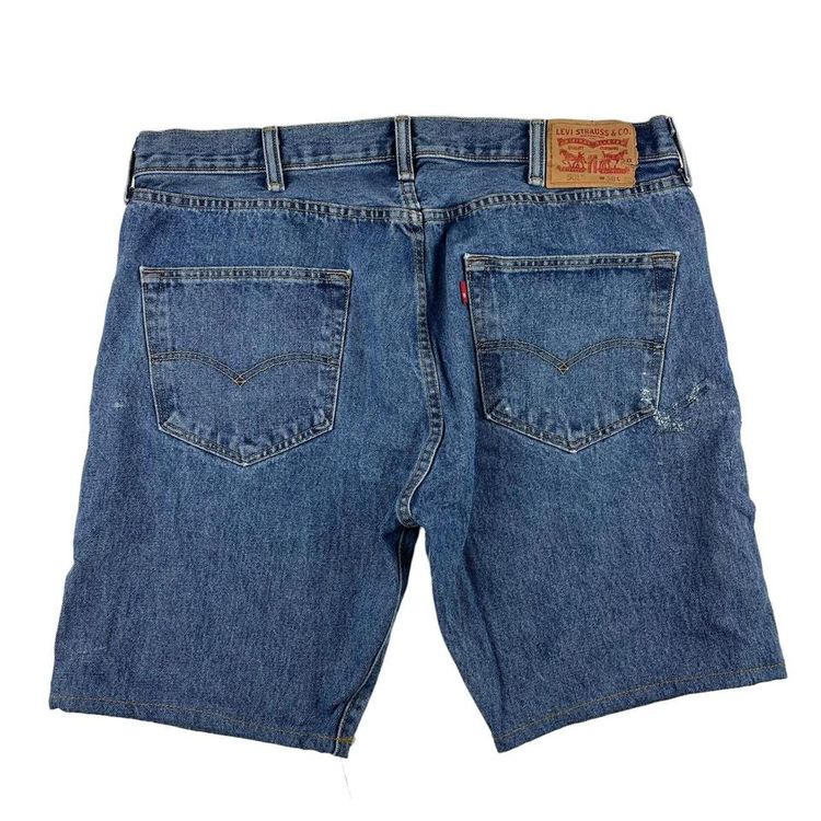 Vintage Levis Jeans 501 Cut Off Denim Shorts Blue W38