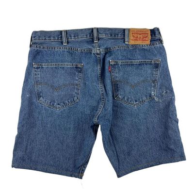 Vintage Levis Jeans 501 Cut Off Denim Shorts Blue W38