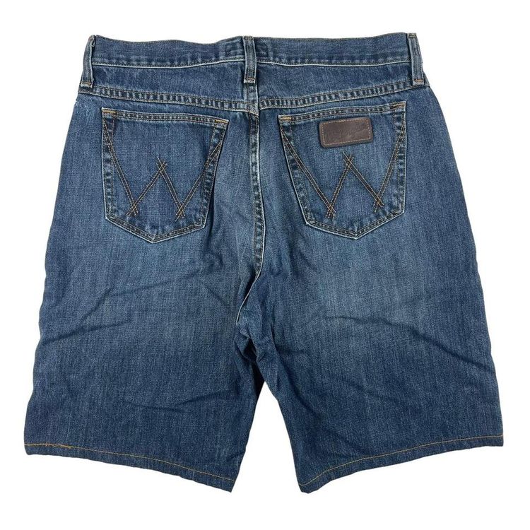 Vintage Wrangler Jeans Cut Off Denim Shorts Blue W32