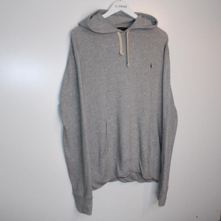 Ralph Lauren grey thin hoodie size large thin material performance image 2