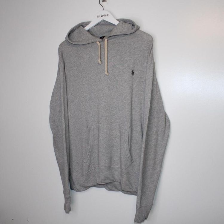 Ralph Lauren grey thin hoodie size large thin material performance image 3