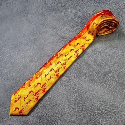 Mens Tie Vintage Georges Duboeuf - Beaujolais Nouveau Men's Neck Tie Gymnastics design Vintage and R 1