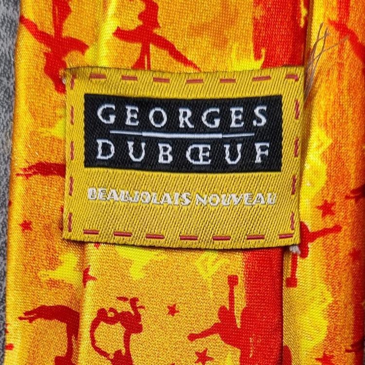 Mens Tie Vintage Georges Duboeuf - Beaujolais Nouveau Men's Neck Tie Gymnastics design Vintage and R 4