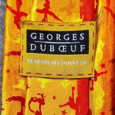 Mens Tie Vintage Georges Duboeuf - Beaujolais Nouveau Men's Neck Tie Gymnastics design Vintage and R 4