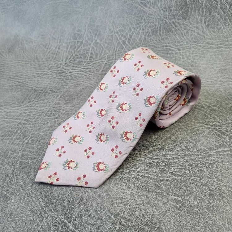 Vintage HANDMADE Mens Tie Pierre Cardin Necktie Retro SILK Y2K