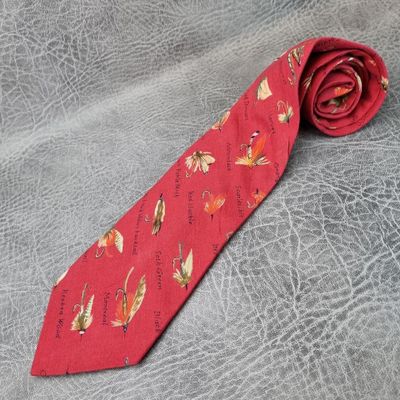 Vintage tie, Fishing Tie, Mens tie, Fisherman Necktie RARE tie, Abstract tie, Vintage silk tie, Gi 3