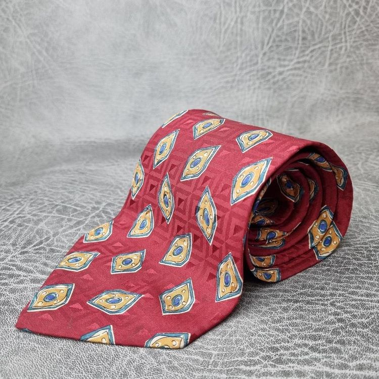 Vintage tie, Mens tie, Vintage Silk Tie, Striped wide tie, Vintage Necktie image 1