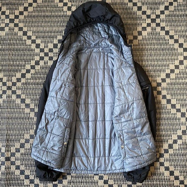 Prada Milano Quilted Reversible Puffer Jacket (Black/Grey) image 3