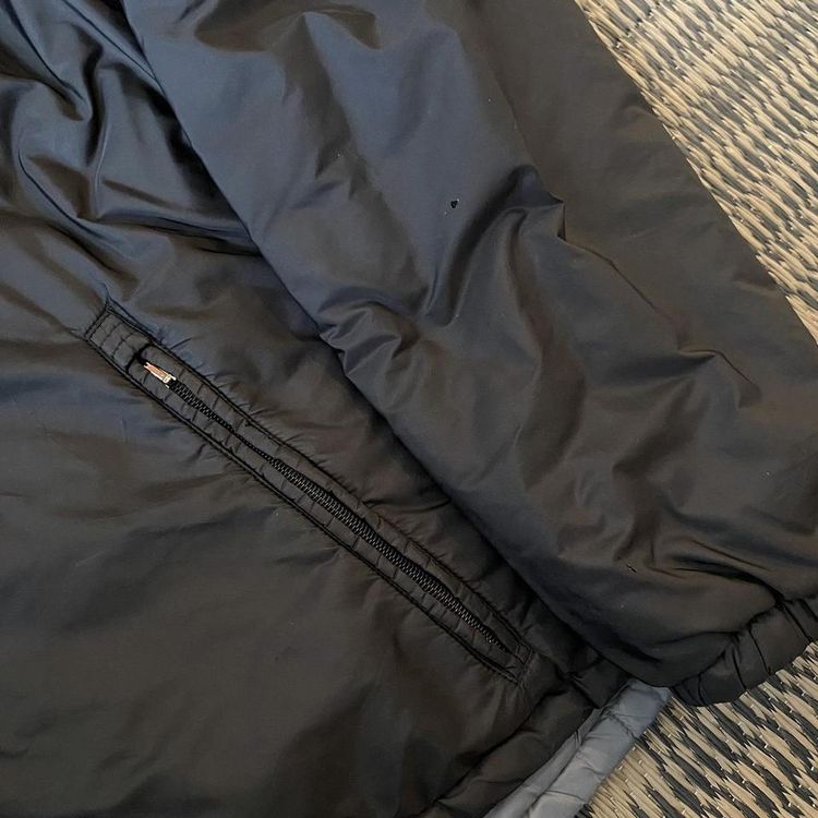 Prada Milano Quilted Reversible Puffer Jacket (Black/Grey) image 4
