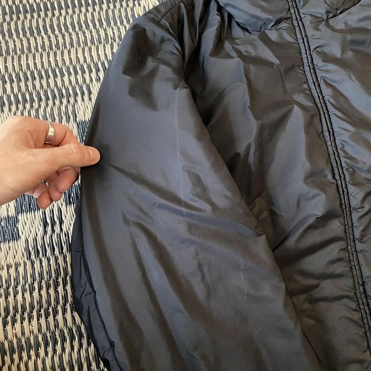 Prada Milano Quilted Reversible Puffer Jacket (Black/Grey) image 5