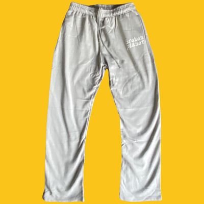 Broken Planet Double zip joggers bone grey