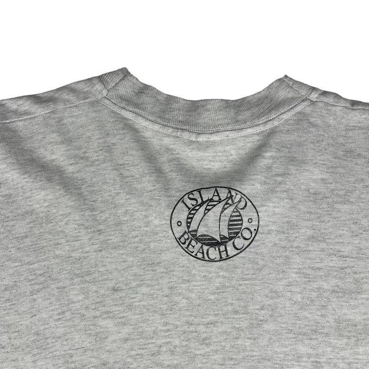 Vintage Fruit Of The Loom Single Stitch Graphic Tee Grey Large imagen 6