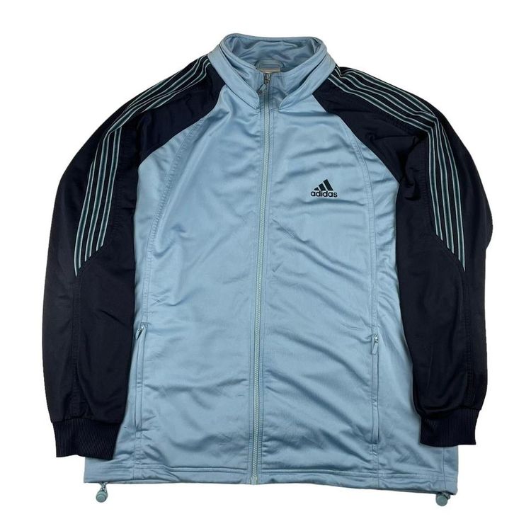 Vintage Adidas Track Jacket Blue Navy XL