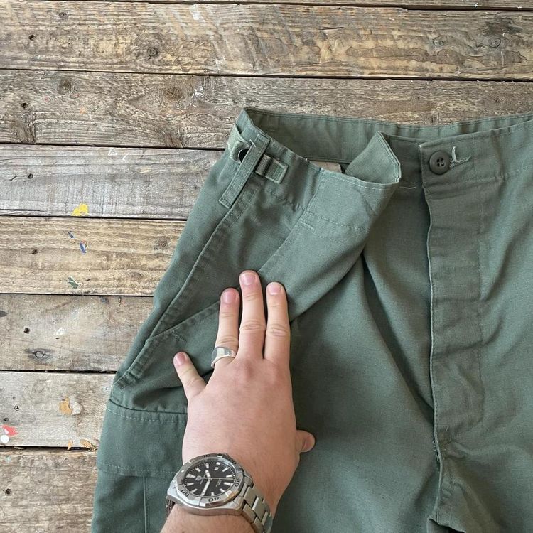 Baggy Green Military Cargo/Combat Trousers 4