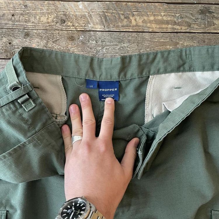 Baggy Green Military Cargo/Combat Trousers 5