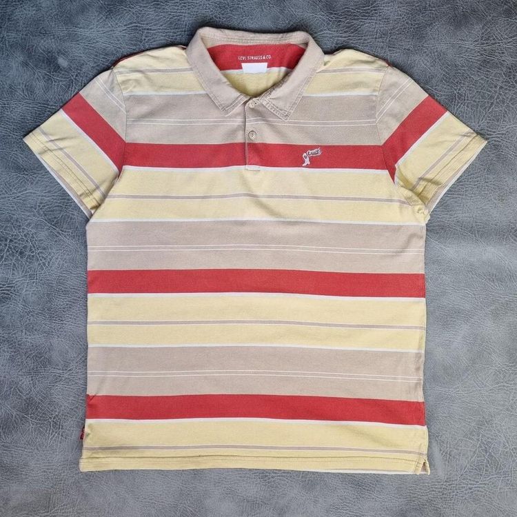 Vintage Levi's Men's Polo Shirt Embroidered Tee Levi