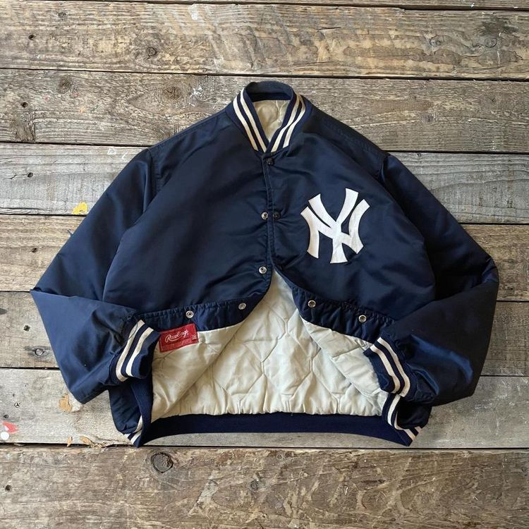 Vintage 1980s Rawlings New York Yankees Baseball Jacket