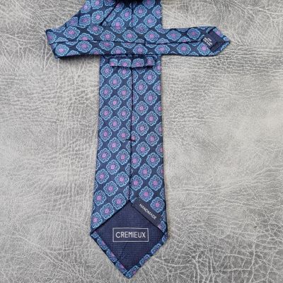 Vintage Mens Tie CREMIEUX Necktie Retro 80s Men's ties Geometric Tie HANDMADE 3