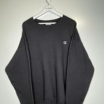 Champion Classic XXL plain Black sweater size two extra large.