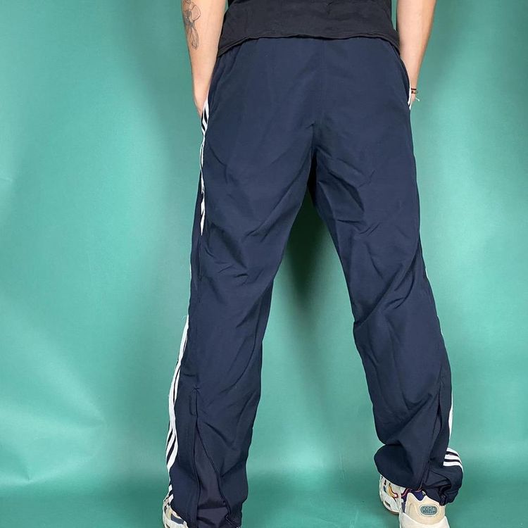 Immagine di Vintage y2k adidas shell tracksuit bottoms track pants navy. 4