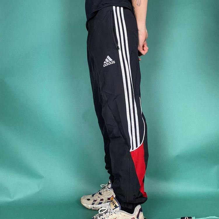 Immagine di Y2K adidas shell tracksuit bottoms track pants black. 2