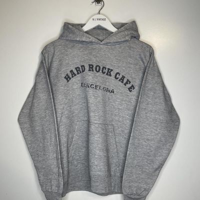 Hard Rock Cafe grey hoodie size medium - location Barcelona