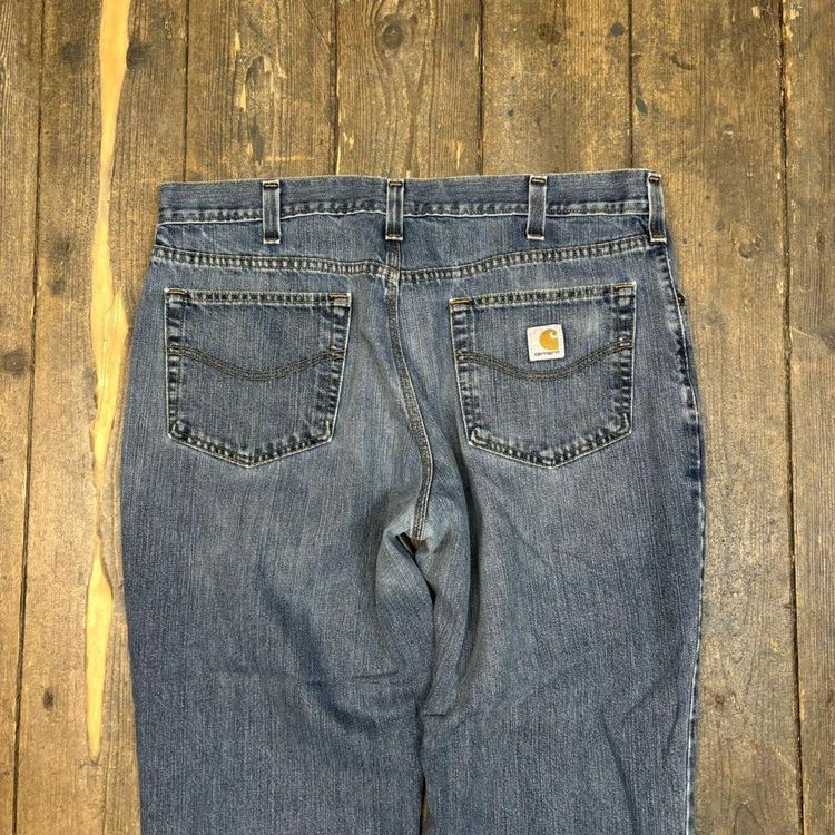 Carhartt Jeans Traditional Fit Carpenter Denim Workwear Trousers, Blue, Mens 36 5
