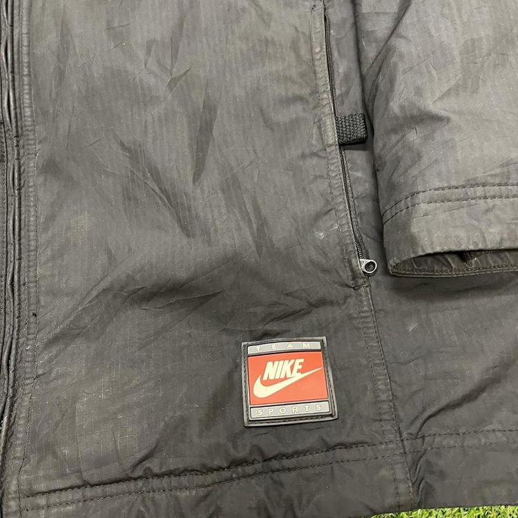 Black Vintage 90s Nike Team coat obraz 3