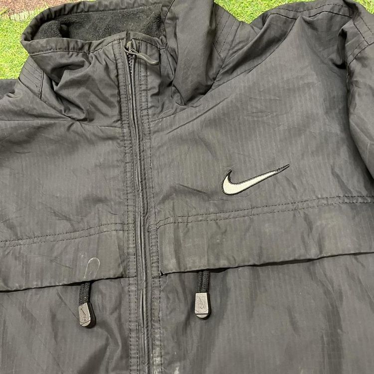 Black Vintage 90s Nike Team coat obraz 4